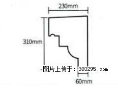 产品分解图型 - 檐口线，型号：SX311-YK-3，规格：230x310mm(3) - 博尔塔拉三象EPS建材 betl.sx311.cc
